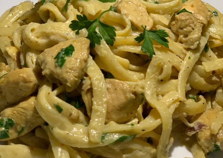 Steps to Make Any-night-of-the-week Chicken Alfredo