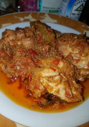 Foto resep Rendang ayam pedas