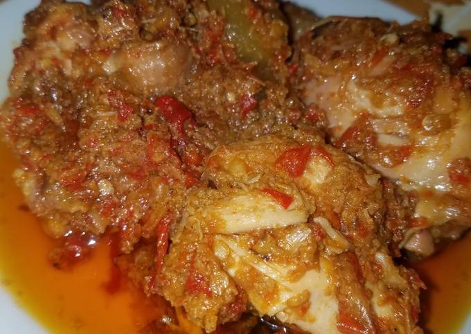 Rendang ayam pedas