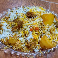 A picture of Beef Biryani.
