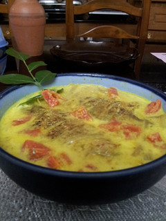 A picture of Fish Molee(kerala style).