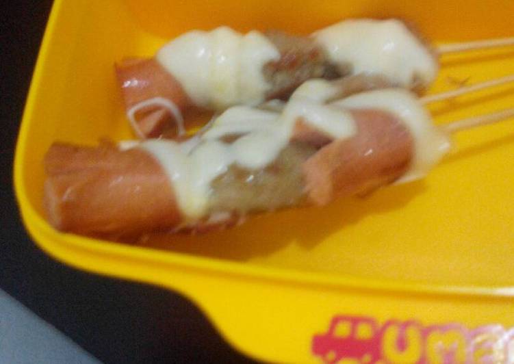 Easiest Way to Make Autumn Sate Sosis Bakso Mozzarela
