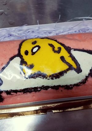 蛋黃哥造型蛋糕捲 的食譜成品照片