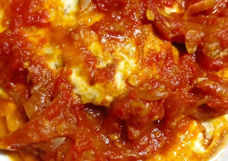 Resep Terbaik Telur ceplok saus Mantul Banget