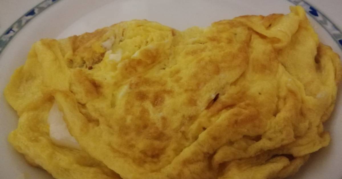 Tortilla francesa con queso de cabra Receta de FM Cookpad