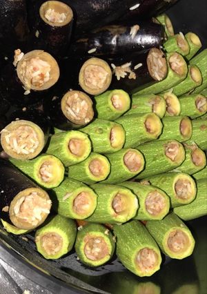 صورة لوصفة كوسا وبذنجان محشي