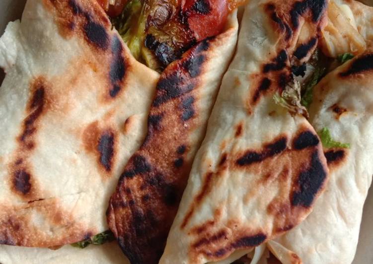 Resep Kebab sosis ayam homemade Anti Gagal