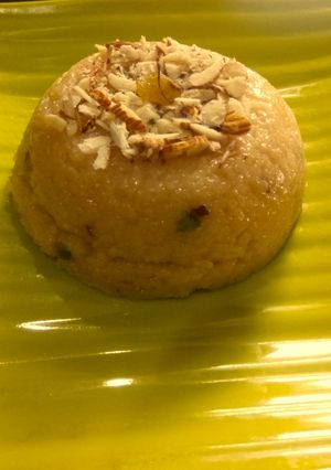 A picture of Kesariya halwa.