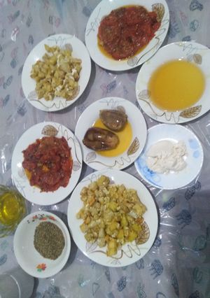 صورة لوصفة مقالي بندورة وبطاطا للفطور