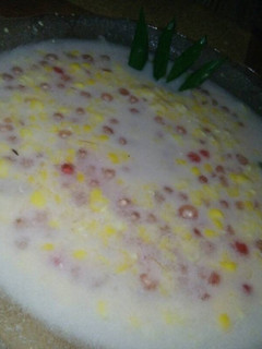 Foto resep Bubur jagung sagu mutiara (tanpa gula merah)