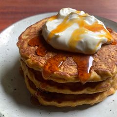 Grated Sweet Potato Pancakes A picture of Grated Sweet Potato Pancakes.