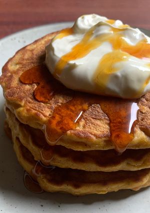 A picture of Grated Sweet Potato Pancakes.