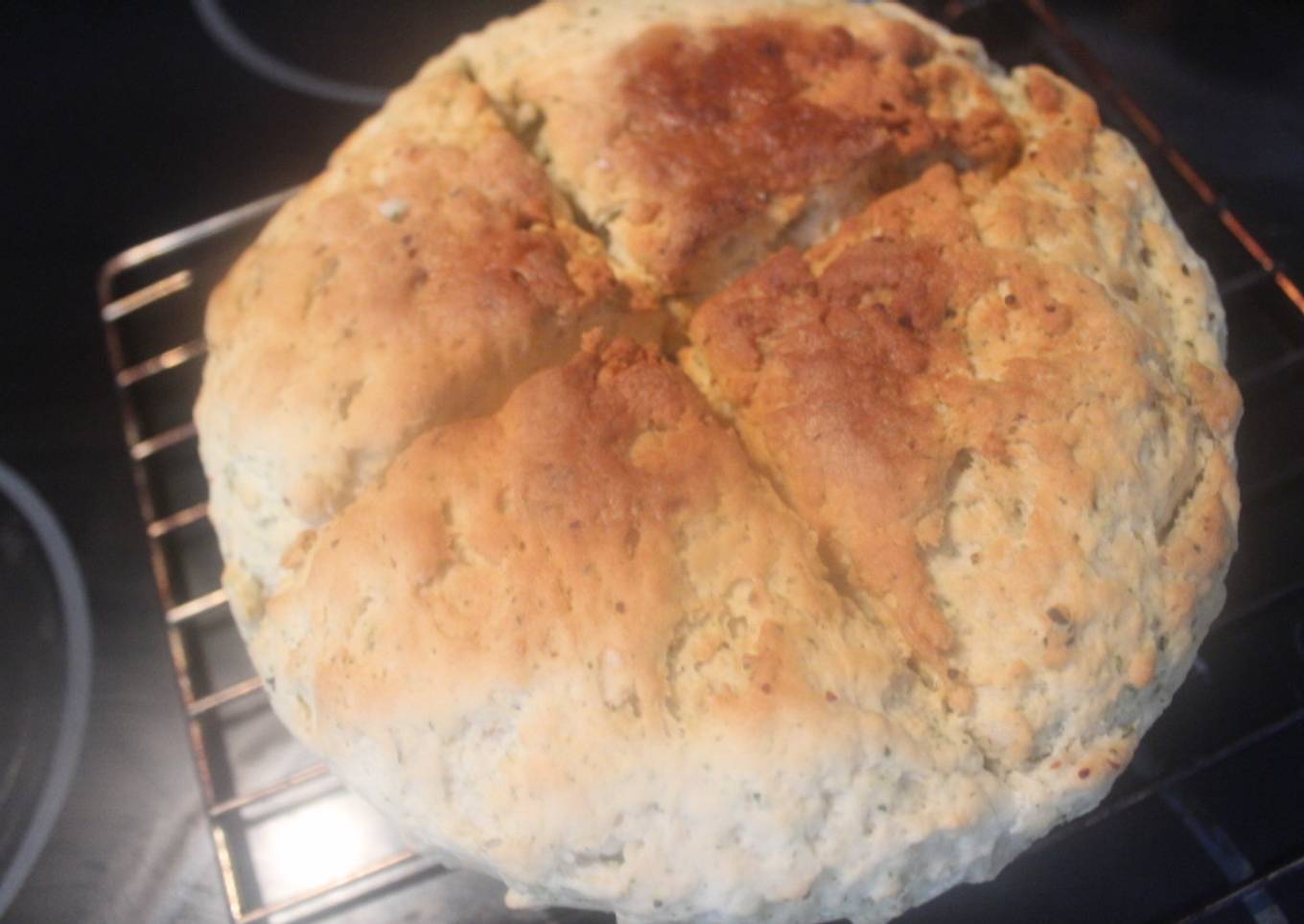 Pan de ajo y perejil en freidora de aire