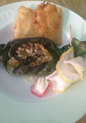 Foto resep Nasi bakar ayam