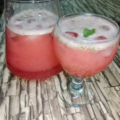 A picture of Strawberry Mint Margarita.
