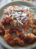 Tiritas de pollo fritas