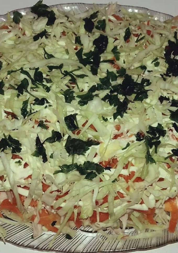 Салат "Курица в перьях"