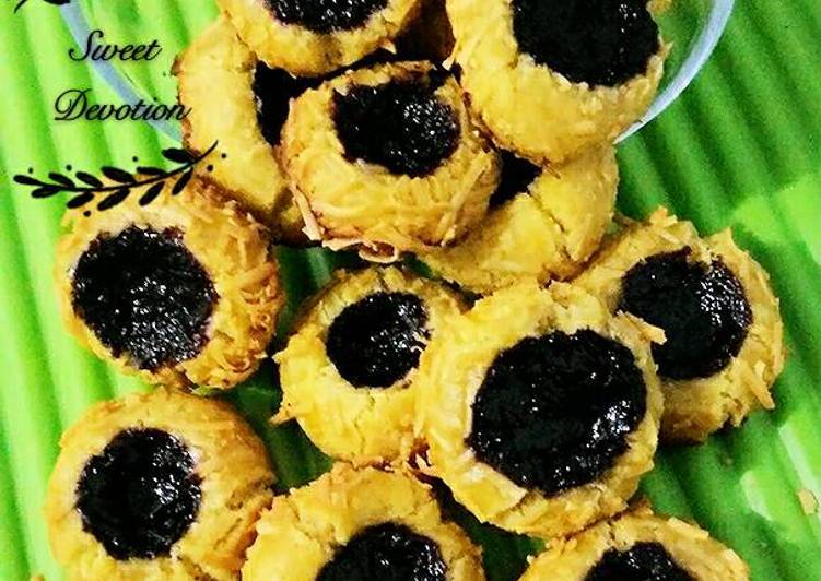 Cara memasak Blackberry thumbprint cookies krenyes2 😜 sedap