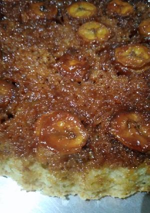 صورة لوصفة كيكة الموز والكراميل