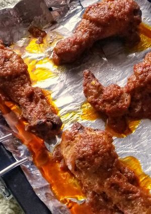 A picture of Ayam Panggang Kecap / Baked Chicken in Sweet Soy Sauce.