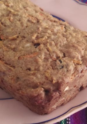 Una foto de Budín integral de naranja y zanahoria, sin azúcar