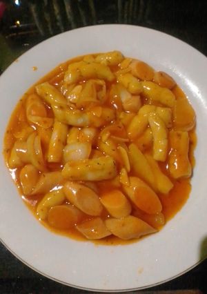 Foto resep (Tteokbokki) Rice Cake Bolognese Sauce