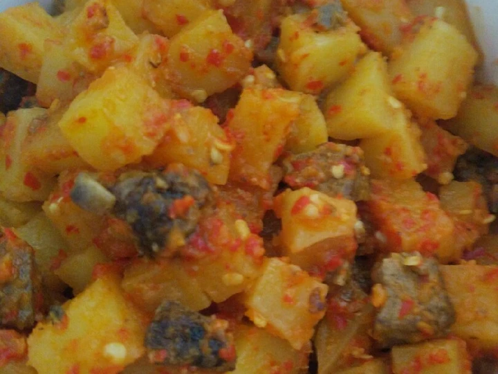 Langkah Mudah untuk Membikin Resep Sambel goreng kentang ati yang Bikin Ngiler Anti Ribet, Mantap Sekali