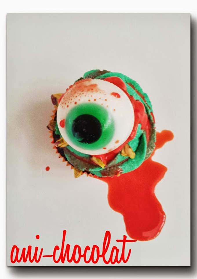 Una foto de Cupcakes Halloween!! (chocolate y pistacho)