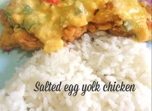 Foto resep Ayam Saus Telur Asin (salted egg yolk chicken)