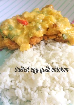 Foto resep Ayam Saus Telur Asin (salted egg yolk chicken)