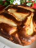 Bizcocho de leche condensada y pera