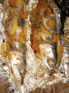 Fish barbeque ainihin hoton girkin