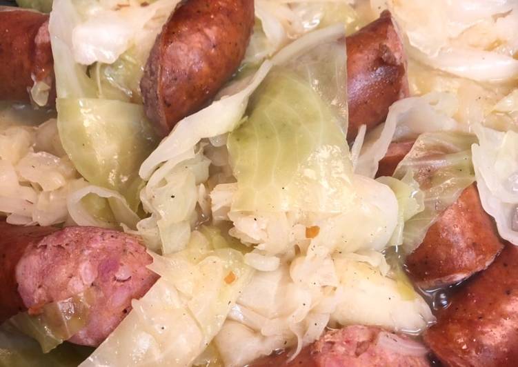 Recipe of Homemade Cabbage and sausage