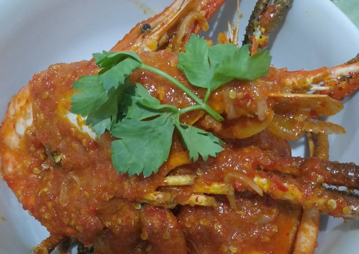 Udang galah saos padang