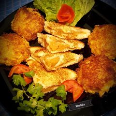 A picture of Potato Cutlets Sandwiches.