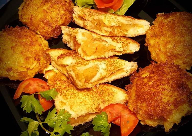 Recipe of Speedy Potato Cutlets Sandwiches