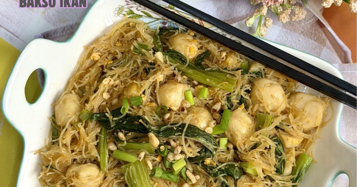 Bihun Goreng Bakso Ikan