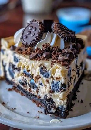 A picture of 🍪 Cookie Monster Cheesecake 🍰.