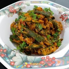 A picture of Achari Dahi Bhindi.