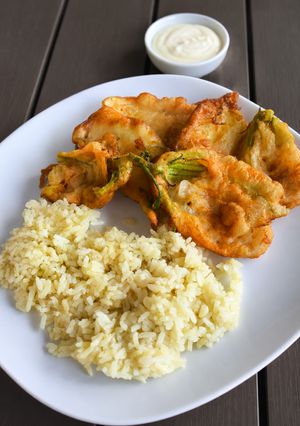 Rántott cukkini virágok recept fotója