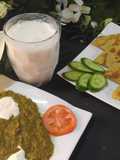 Makai ki Roti and sarso ka sag and lassi
