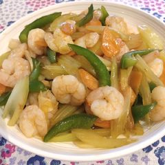 A picture of Shrimp with Celery.