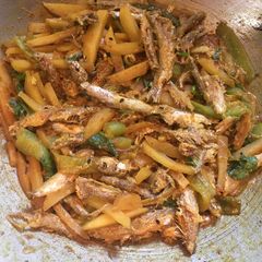 A picture of Boroli Fish dry curry.