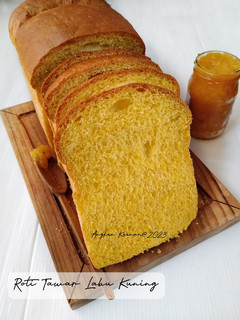Foto resep Pumpkin Loaf Bread - Roti Tawar Labu Kuning