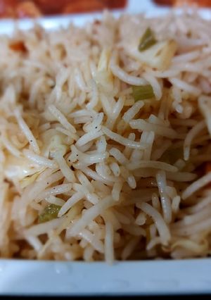 A picture of Vegetable fried rice.