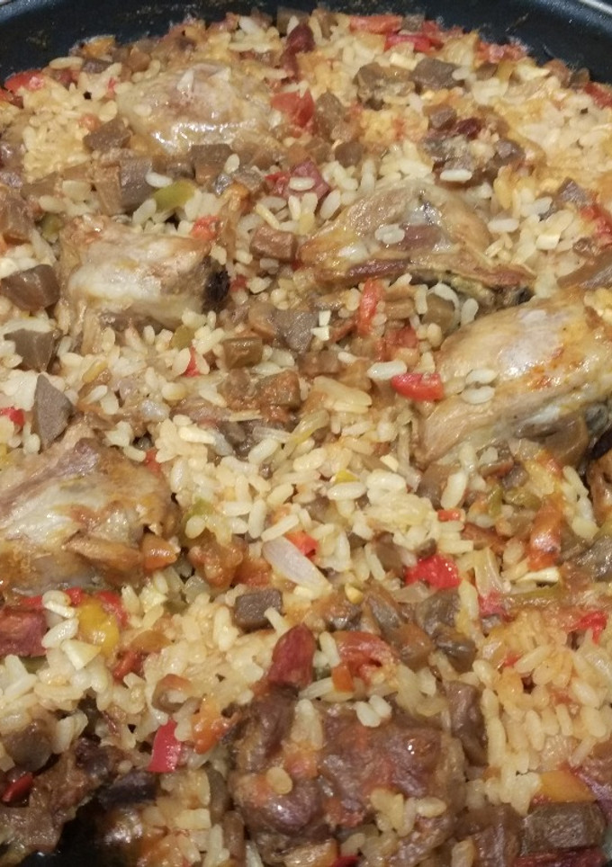 Una foto de Arroz con costillas