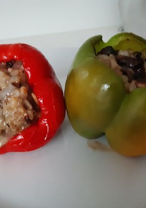 A picture of Stuffed peppers.
