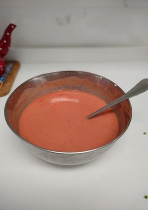 Una foto de Crema fría de tomate y yogur