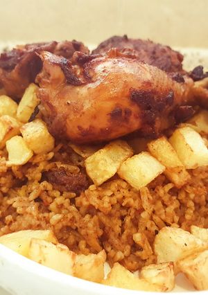صورة لوصفة كبسة الدجاج اللذيذه بالزبادي 😋