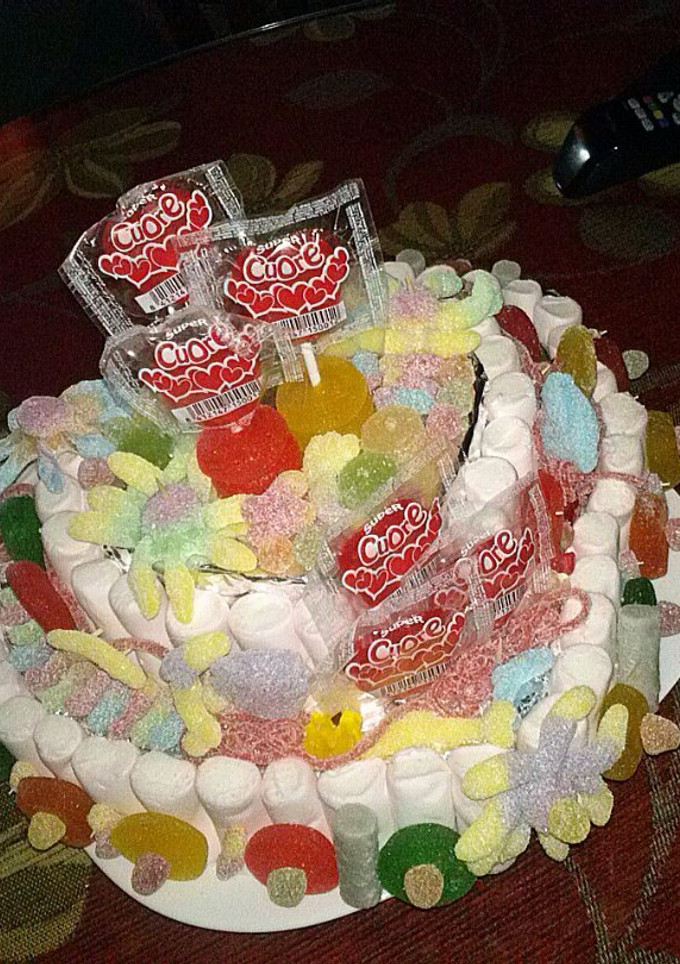 Una foto de Tarta de chuches